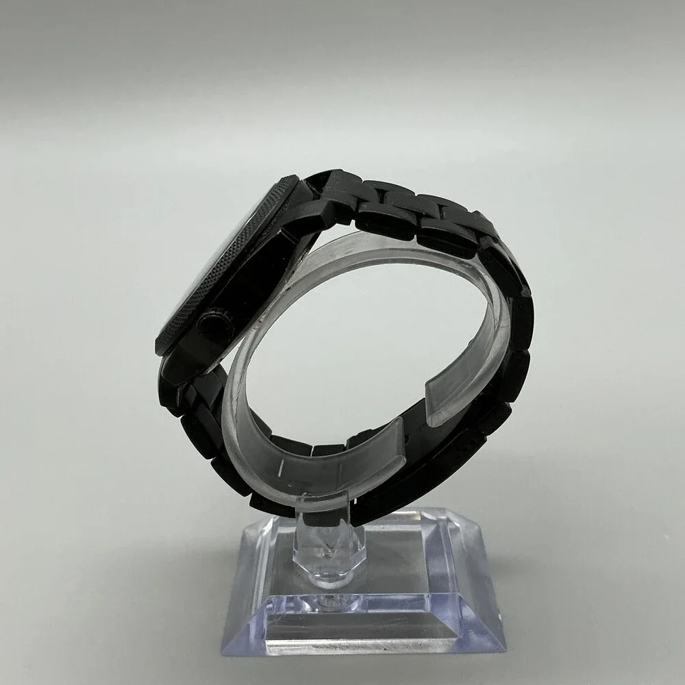 Fossil Machine FS4775 Mens Watch 42mm Black Dial Stainless New Battery 6.5